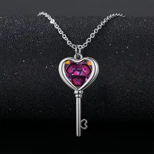 Dubitatif Heart Shaped Key Necklace