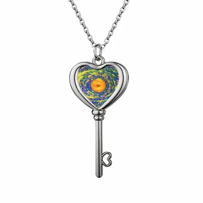 Infinite Ii Heart Shaped Key Necklace