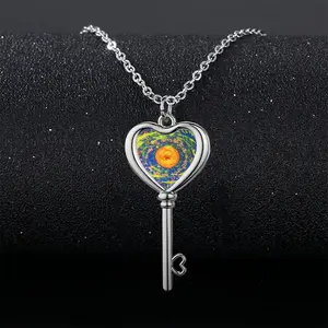 Infinite Ii Heart Shaped Key Necklace