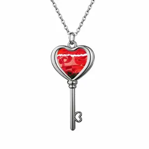 The Rip Heart Shaped Key Necklace