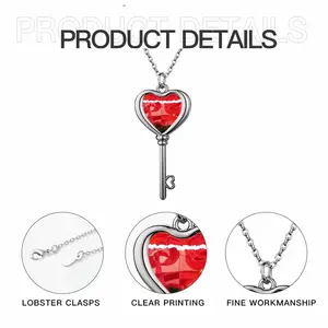 The Rip Heart Shaped Key Necklace