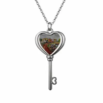 They Call It The Blocks Heart Shaped Key Necklace