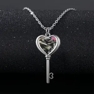 Antler Garden Heart Shaped Key Necklace