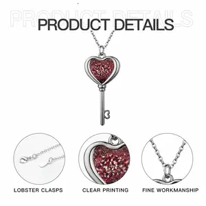 Organized Chaos Heart Shaped Key Necklace