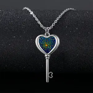 Metamorphosis Heart Shaped Key Necklace