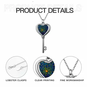 Metamorphosis Heart Shaped Key Necklace