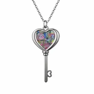 Never Again Heart Shaped Key Necklace