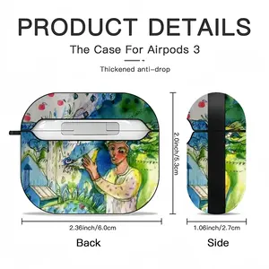 Boy With Bird Airpods 3 Case (Hard Shell, Black)