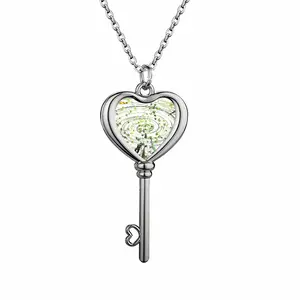 Go To The Other Unknow Heart Shaped Key Necklace