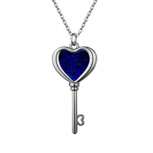 Plato'S Myth Heart Shaped Key Necklace