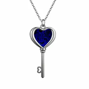 Plato'S Myth Heart Shaped Key Necklace