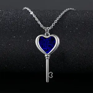 Plato'S Myth Heart Shaped Key Necklace