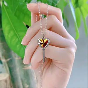 Fior Freeze Heart Shaped Key Necklace