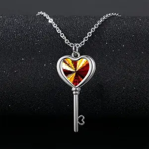 Fior Freeze Heart Shaped Key Necklace