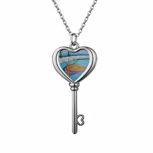 Distracted Heart Shaped Key Necklace