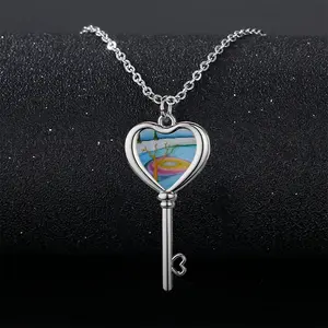 Distracted Heart Shaped Key Necklace