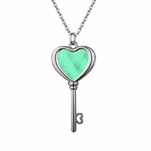 Run Through The Jungle Heart Shaped Key Necklace