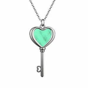 Run Through The Jungle Heart Shaped Key Necklace