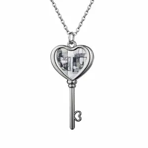 Peter Green Heart Shaped Key Necklace