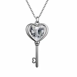 Peter Green Heart Shaped Key Necklace