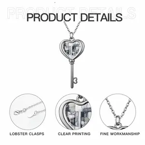 Peter Green Heart Shaped Key Necklace