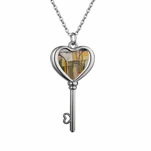 Parker Posey Heart Shaped Key Necklace