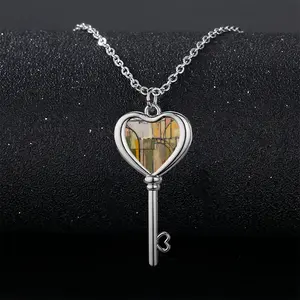 Parker Posey Heart Shaped Key Necklace