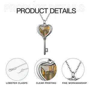 Parker Posey Heart Shaped Key Necklace