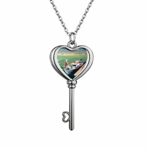 Summer Season Heart Shaped Key Necklace