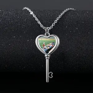 Summer Season Heart Shaped Key Necklace