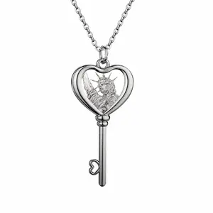 The Statue Of Liberty Heart Shaped Key Necklace