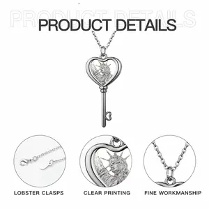 The Statue Of Liberty Heart Shaped Key Necklace