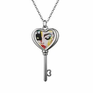 Consciousness Heart Shaped Key Necklace