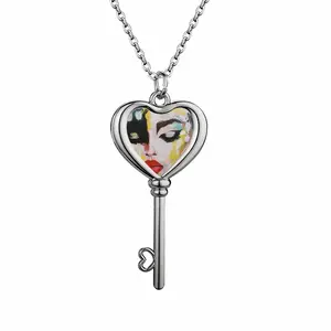 Consciousness Heart Shaped Key Necklace