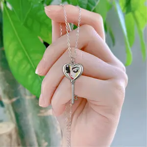 Consciousness Heart Shaped Key Necklace