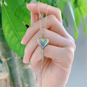 Acquired Wisdom Heart Shaped Key Necklace