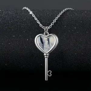 The Magician Heart Shaped Key Necklace