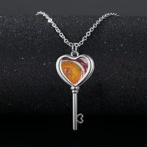 The Birth Of Venus Heart Shaped Key Necklace