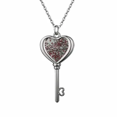 Late Fall Rowan Heart Shaped Key Necklace