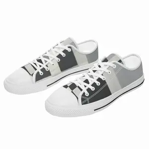 Men Shades Of Grey Retro Canvas Shoes