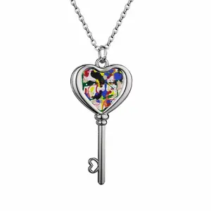 You Are The One Who Observes Heart Shaped Key Necklace