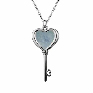 Tranquility Heart Shaped Key Necklace