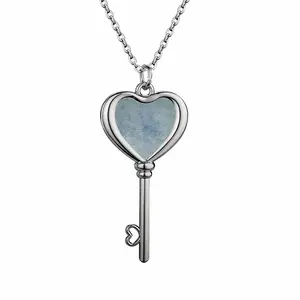 Tranquility Heart Shaped Key Necklace