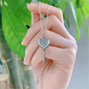 Tranquility Heart Shaped Key Necklace