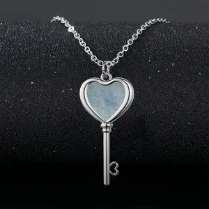 Tranquility Heart Shaped Key Necklace