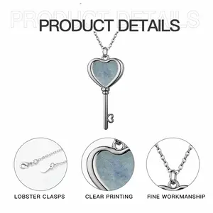 Tranquility Heart Shaped Key Necklace