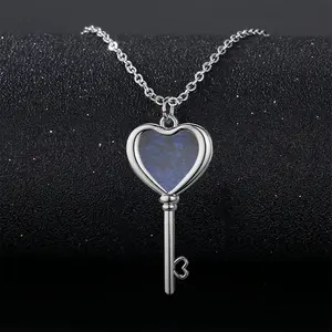 Converge Heart Shaped Key Necklace