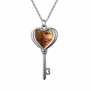 Mother Nature Heart Shaped Key Necklace