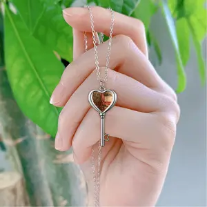 Mother Nature Heart Shaped Key Necklace