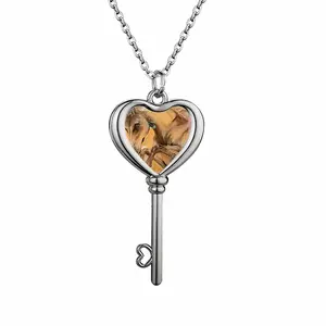 Devotion Prints Heart Shaped Key Necklace